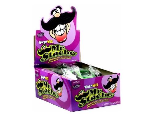Wack O Wax Chewy Mustache 24ct Box